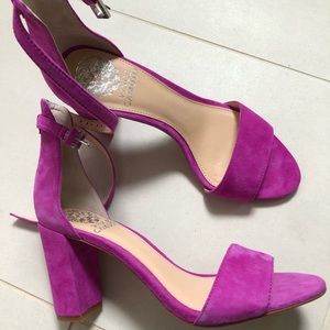 Vince Camuto Magenta Block Heels